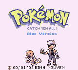 Pokemon Blue Upgrade Title Screen